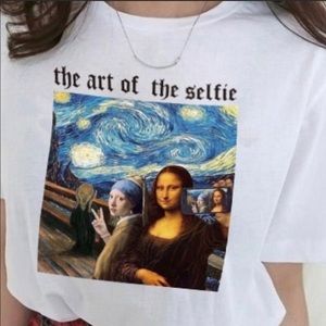 🌟🌟🌟🌟🤩The Art of the Selfie TSHIRT NWT